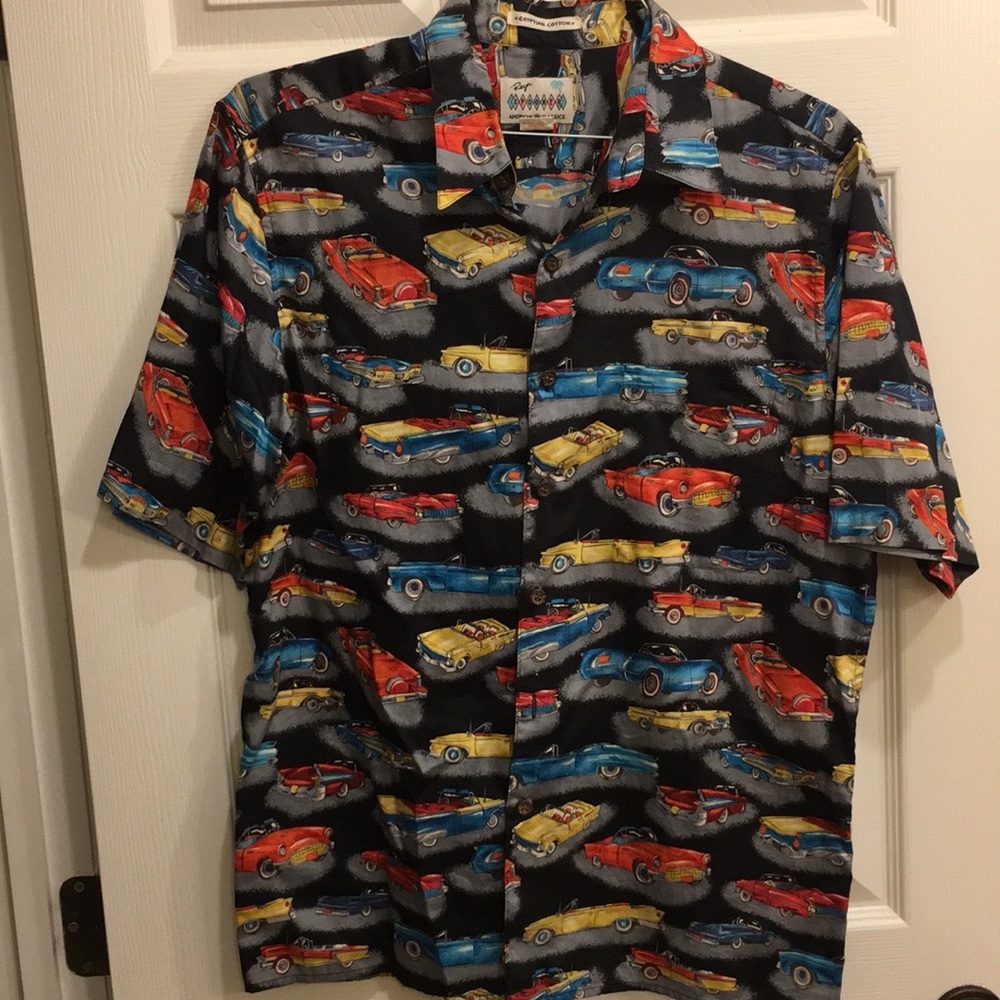 Reyn Spooner Classic Car print shirt